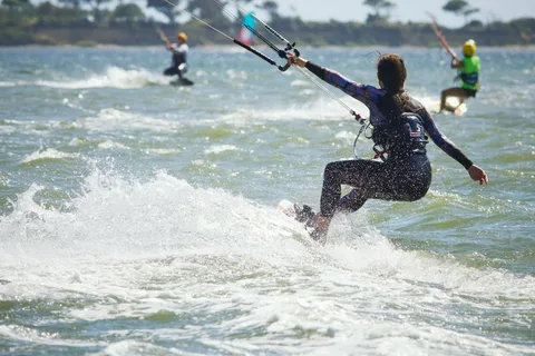 Kitesurfen in Scheveningen aan de Noordzee